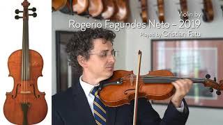 (sold) Rogerio Fagundes Neto 2019 violin / Cristian Fatu / at the Metzler Violin Shop