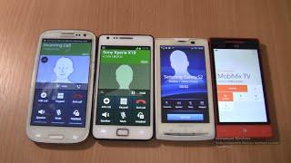 Incoming call&Outgoing call at the Same Time+Sony Xperia X10i+Samsung Galaxy S3-S2- htc