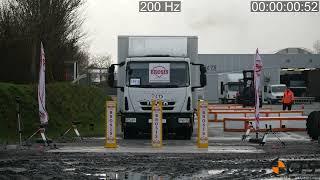 Crash test IVECO EUROCARGO vs. Bollard: IWA 14-1