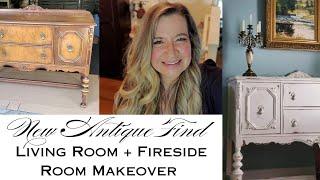 NEW Vintage Piece Styled in My Home | Victorian Inspired Living Room + Fireside Room Makeover