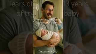 Tears of joy after 13 years of trying for  a baby . #Miracle #Jesus #God #Church #Gospel #AI