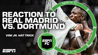  VINI JR. HAT TRICK  FULL REACTION to Real Madrid vs. Borussia Dortmund in Champions League 