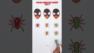 Miles Morales Spider Man Verse Satisfying Mood Test Art ! #art #shortsvideo #youtubeshorts