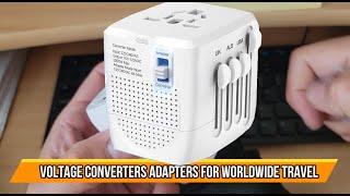 Voltage Converters Adapters for Worldwide Travel Upgrade