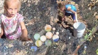 Glass beads marbles relics Oklahoma mudlarker goes  to creek looking  for treasure   mudlarking ok