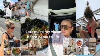 MAKING MY VISION BOARD MY REALITY | my daily routine according to future me