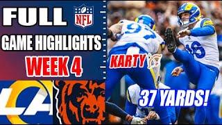 Los Angeles Rams vs Chicago Bears Game Highlights [Week 4] | NFL Highlights 2024