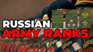 RUSSIAN ARMY RANKS