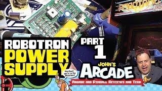 Williams Robotron Power Supply Repair and Troubleshooting Arcade Part #1