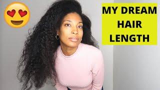 I ACHIEVED MY DREAM HAIR LENGTH !  Natural Hair Length Checks 2021 VS 2020