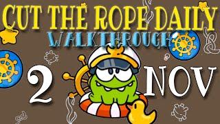 Cut The Rope Daily November 2 | #cuttheropedaily  | #10stars | #solution