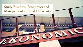 Study Business, Economics and Management at Lund University