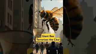 Giant Bee Attack! People Running for Their Lives! #bee