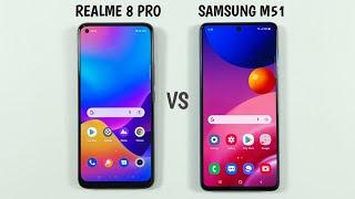 Realme 8 Pro vs Samsung M51 Speed Test & Camera Comparison