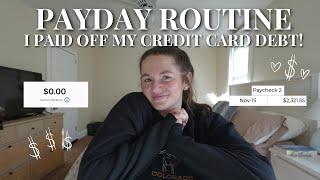 Paycheck Breakdown | PAY OFF MY CREDIT CARD!, bills and expenses, car loan, making a change at work?