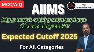 NEET 2025 | MCC | AIQ | AIIMS Expected Cutoff| Seat Matrix | Category wise #neet2025