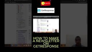 How to make a newsletter on Getresponse #shorts