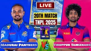  ITT vs SMP TNPL 2025 Live  IDream Tiruppur Tamizhans vs Madurai Panthers 20th Match Live Score