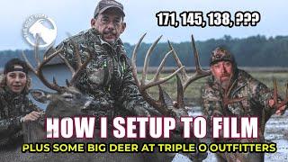 Big Whitetails Down at Triple O Outfitters | Learn How I setup my Tree for filming Archery