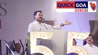 FORMER MLA KIRAN KANDOLKAR SPEAKING ON THE OCCASION OF GFP CHIEF VIJAY SARDESAI BIRTHDAY.
