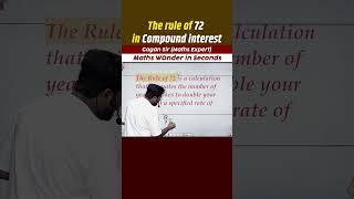 The rule of 72 in Compound interest || by Gagan Pratap sir #shorts #ssc #cgl #chsl #mts #upp #cpo