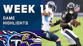 Titans vs. Ravens Week 11 Highlights | NFL 2020