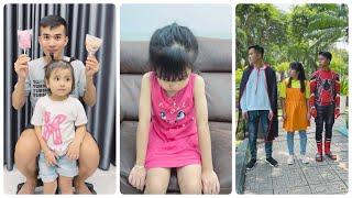 Big Daughter and Small Daughter - Dancing Superhero  Linh Nhi Su Hao #shorts LNS vs SH New Video