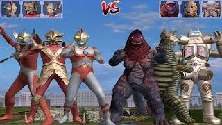 UFE3：Ultraman taro/Ace Killer/Ultraman 80 VS Flame Gorzan/Red King/King Joe