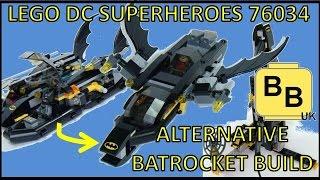 LEGO DC SUPERHEROES 76034 SET ALTERNATIVE BUILD BATROCKET TUTORIAL