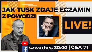 Jak Tusk zdaje egzamin z powodzi |  Tomasz Lis LIVE! 19.09.2024