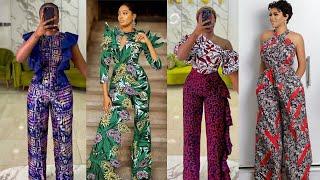 Latest and most gorgeous Ankara jumpsuit styles for ladies.#ankarajumpsuits.