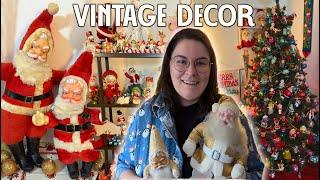 Vintage Christmas Home Decor Tour 2024!