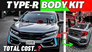 FINALLY I INSTALLED TYPE R BODY KIT IN HONDA CIVIC | HONDA CIVIC MODIFIED IN TYPE R BODY KIT #TYPER