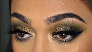 Olive Green Smokey Eye Makeup Tutorial | Chelseasmakeup