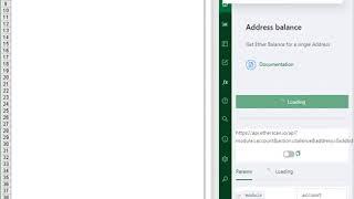 Get Etherscan data in Excel and Google Sheets - Address balance