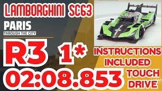 Asphalt 9 - LAMBORGHINI SC63 Grand Prix Round 3 | 1⭐ Touchdrive Instructions | Through The City