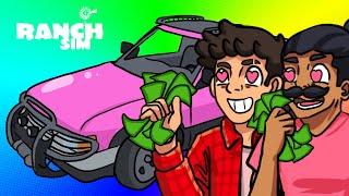 PUZONIK KUPIŁ RÓŻOWEGO PICKUPA *jesteśmy bogaci* | RANCH SIMULATOR #4