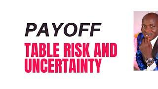 Pay off Table:Risk and Uncertainty in Decision Making ( Management Accounting/Performance mgt /pm)