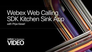 Webex Web Calling SDK  Kitchen Sink App