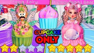 Wearing The CUPCAKE COSTUME For EVERY THEME In DRESS TO IMPRESS! | ROBLOX Challenge