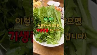 상추 꼭! 이렇게 드세요. #건강 #음식#건강정보 #건강관리 #건강이최고 #상추 #기생충 #최고의음식 #집밥 #유기농 #쇼츠 #shorts