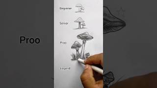 how to draw mushrooms#art #youtubeshorts #shorts #@ArtwithBir_9