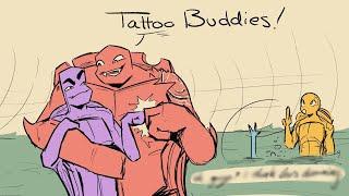 Tattoo Buddies ||(ROTTMNT Comic Dub)