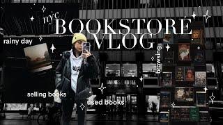 ︎ bookstore vlog  rainy day, post office, used books no.003