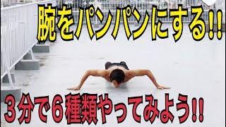 【腕を究極に鍛える‼】腕パンパンにする3分間トレーニング‼