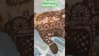 ️Bridal Dulhan Mehndi Designs️ #riyasinghmehndidesigns #bridal #shorts #2022 #mehndi #riya #viral