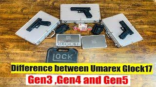 Difference between Umarex Glock17 Gen3, Gen4 and Gen5 by Airsoft Gun India