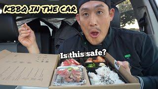 Korean BBQ in the CAR?! Grilling meat in the car