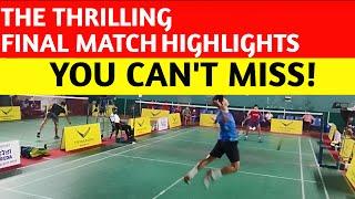 U17 Boys Singles Final Game 3 Highlights | Delhi State Badminton Championship 2023