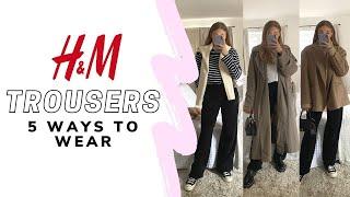 STYLING TROUSERS H&M / 5 Autumn Outfit Ideas / Sinead Crowe